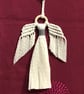 Boho macrame Christmas decoration set- grey trim - Image 3