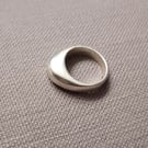 Sterling silver bombe ring
