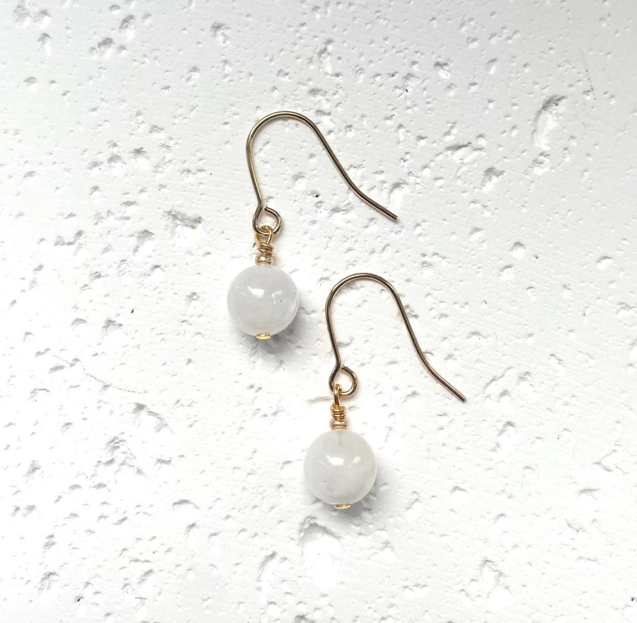 Maya Drop Earrings - Moonstone