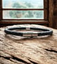 Grandad Leather Bracelet with Hand Stamped Ring - Gift Boxed - Image 3