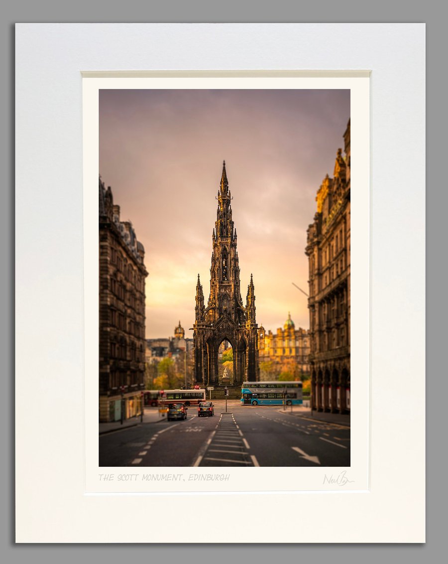 The Scott Monument Edinburgh Scotland - A3 (40x50cm) Unframed Print
