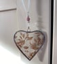 Stained Glass Ribbon Heart Suncatcher Decoration  - Image 2