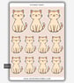 Funny Vinyl Sticker Sheet For Adults - Cute Cat