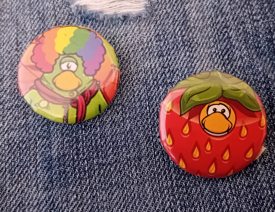 Vintage Comic Badge – Birds