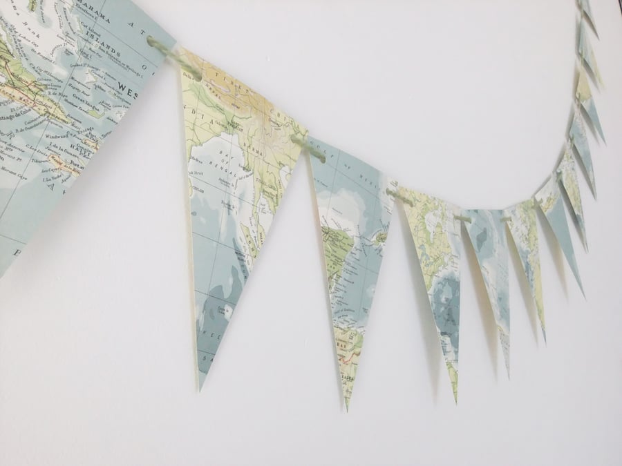 Map bunting