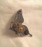 Steampunk Clockwork Butterfly Brooch - Image 1