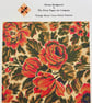 Digital Heritage Cross Stitch Pattern 'Orange Roses' - Image 1
