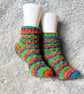 Hand Knitted Ladies' Socks, Cosy Wool Blend Socks, Bright Socks - Image 10