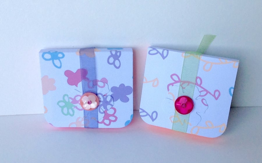 Mini Notebooks Set of Two,Handmade Notebooks.
