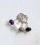 Lampwork Stitch Markers - Ace Pride - Image 2
