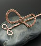 Copper Wire Weave Hair Slide or Shawl Pin - Image 3