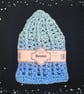 Crocheted Ocean Ripple Beanie Hat - Image 5