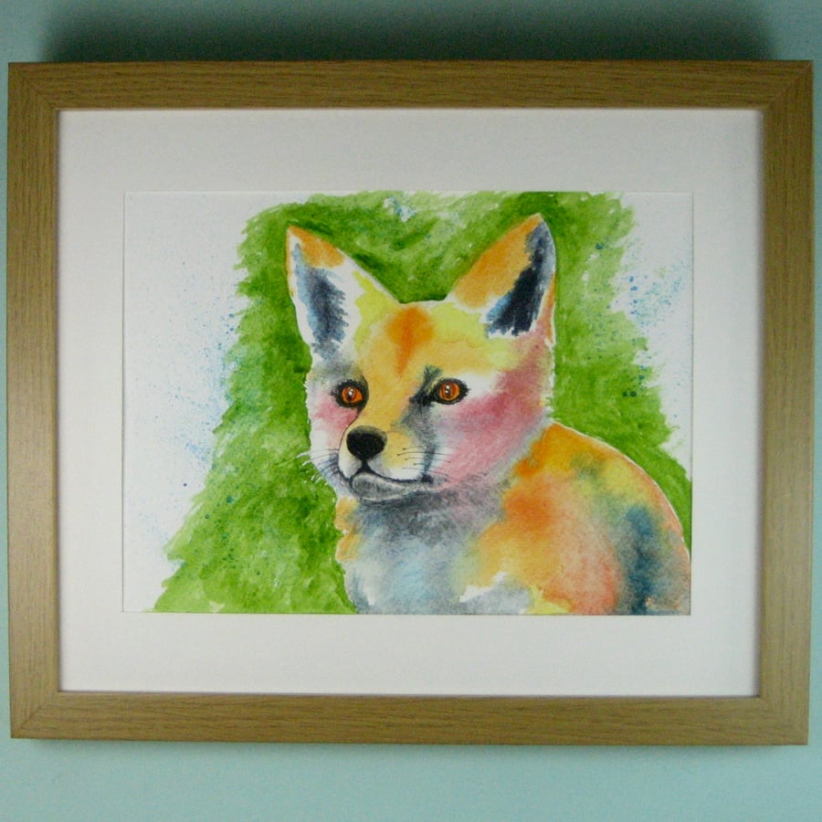 Fox Painting, Original Watercolour