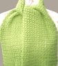 Bamboo Scarf - Green Unisex Crochet Scarf