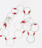Silver Rings and Red Coral Necklace - Image 1