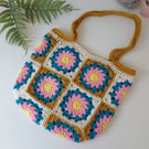 Crochet Cotton Shoulder Bag 