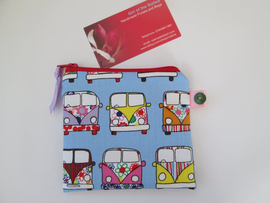 Coin Purse with Camper Vans