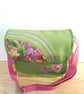 Shoulder Bag,Tulips on lime green - Image 10