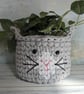 Cat face basket, Animal basket, Pet gift, Storage basket, cat lovers - Image 4
