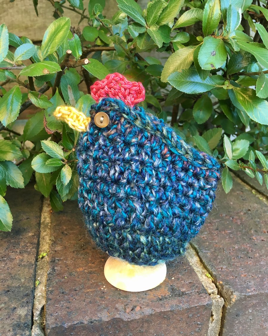 Teal Chicken Egg Cosy, Easter Chicken Egg Cozy