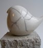 Raku glazed round bird - Image 1