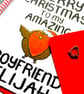 Personalised Christmas Card For Boyfriend Merry Christmas To Amazing Boyfriend  - Image 3
