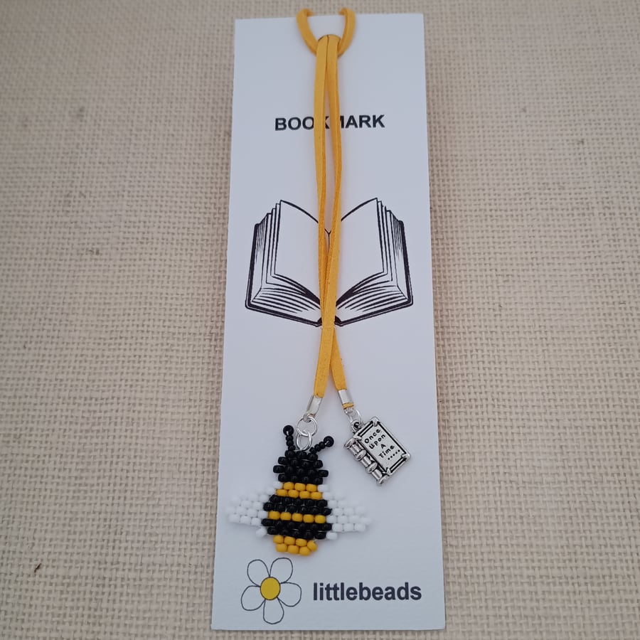 Bee Beaded Bookmark