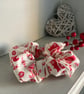 Fabric hair scrunchie, scandi winter fabric - Image 3