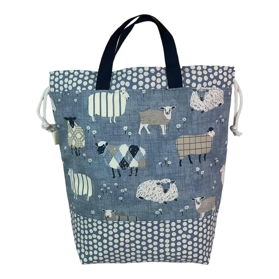 Extra Large drawstring knitting and project Folksy