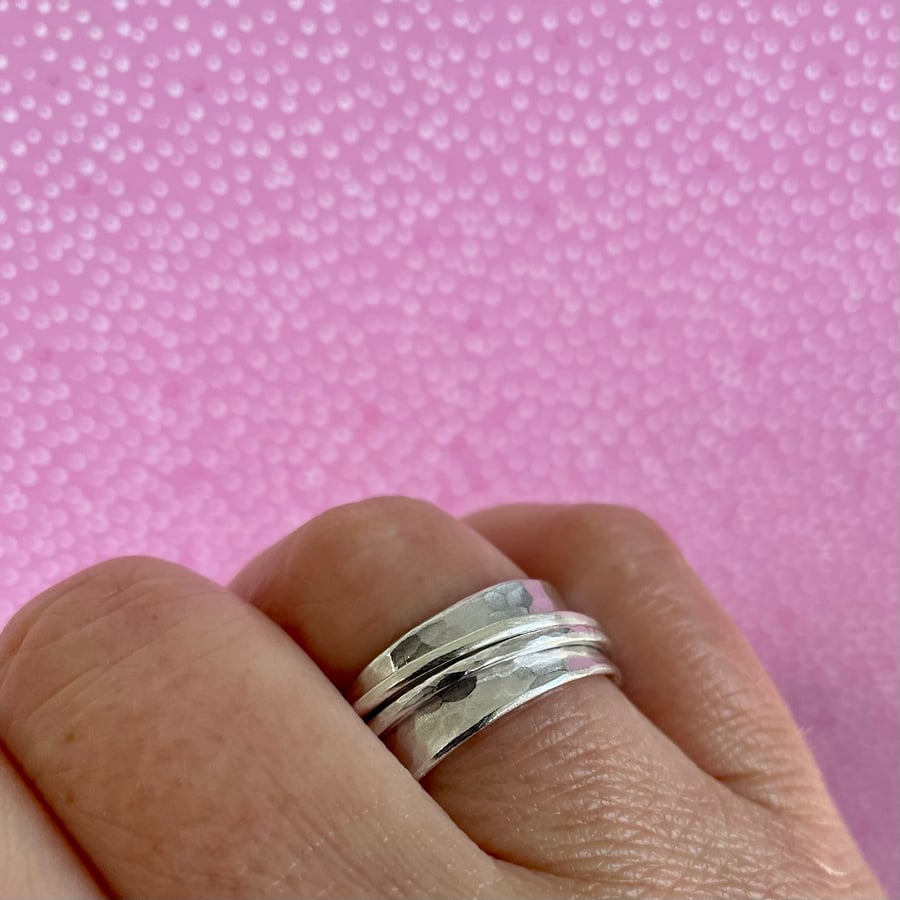 Sterling Silver Spinner Ring