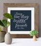 Love Story Romantic Personalised Print - 5 colour options - Image 1