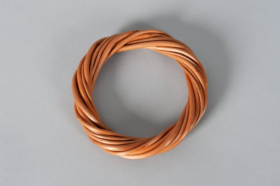Woven Willow Bangle Handmade Accessories Made in Scotland