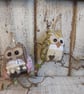 Handmade Vintage Fabric Owls  - Image 2