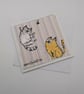 Handmade Stamped Cat Card  - Image 4