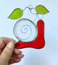 Stained Glass Snail Suncatcher - Hanging Window Decoration  - Image 7