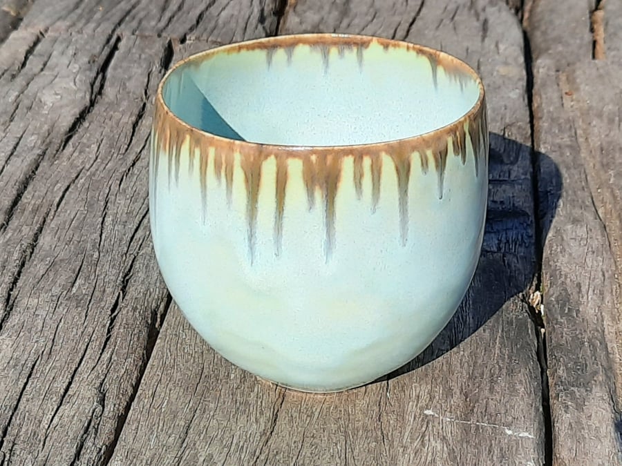 Small turquoise aqua bowl