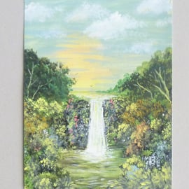 original art acrylic landscape painting ( ref F 558.G5.G6 )