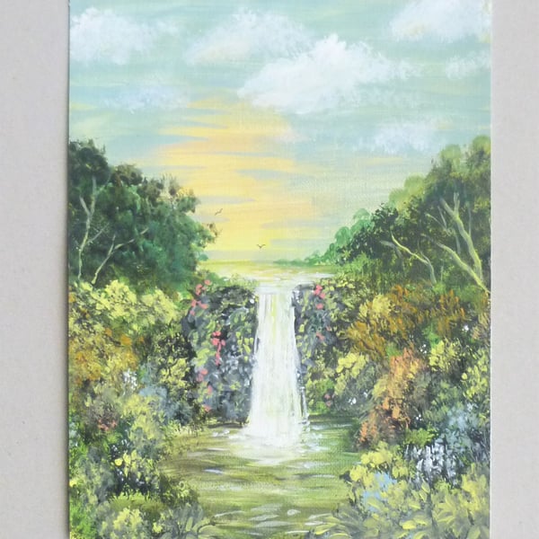 original art acrylic landscape painting ( ref F 558.G5.G6 )