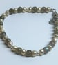 Limited Edition Moonstone & Freshwater Pearl Bracelet Handmade Silver Tone - Image 5