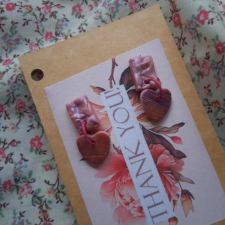 CLEARANCE! polymer clay earrings handmade- reduced-no 18