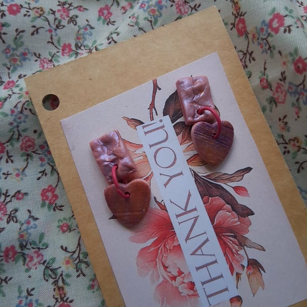 CLEARANCE! polymer clay earrings handmade- reduced-no 18