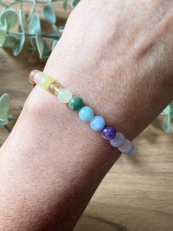 Multi Gemstone Calming Bracelet 