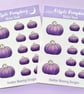 Purple Pumpkin Planner Sticker Sheets, Halloween Stickers. - Image 3