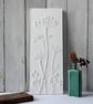 Queen Anne's Lace Plaster Cast Wall Plaque - Image 1