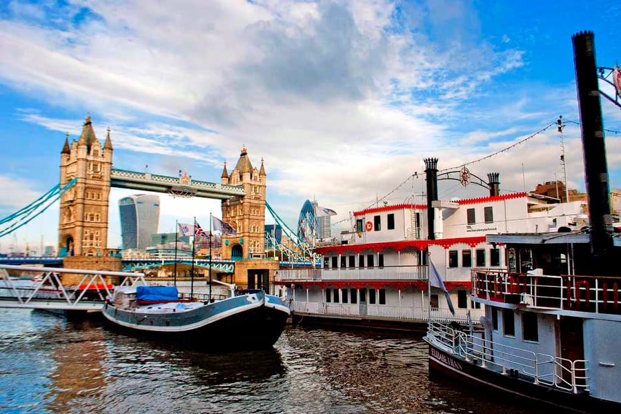 Tower Bridge River Thames London Cityscape Photograph Print