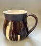 Handmade Ceramic Jug: Dark Chocolate Art Decor Design - Image 4