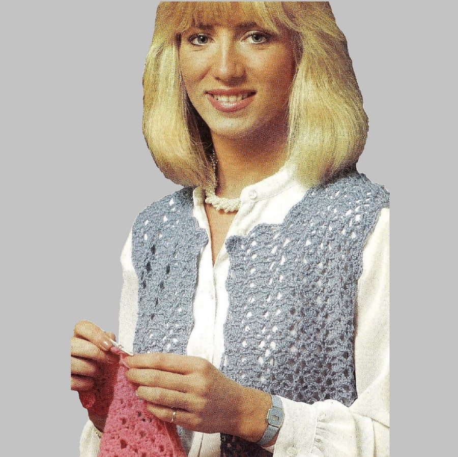 VINTAGE CROCHET PATTERN PDF Dashing Little Bolero