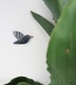 Starling wall art, set of 3 birds, garden bird wall hanging, bird lover gift. - Image 6