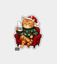 Unique Funny Christmas Gift Tags For Adults, 6pk - Grumpy Cat In Armchair