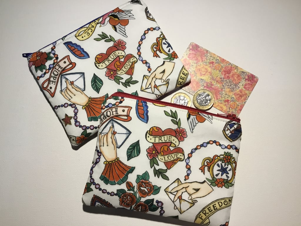 Liberty Fabric With Love Small Purse  